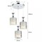 3 Lights Modern Petal Ceiling Light LED Pendant Lamp Dining Room Chandelier